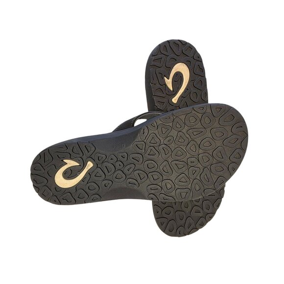 OluKai Ohana Mens Flip Flops Sandals Size M/12 Gray Synthetic Rubber Sole - Picture 9 of 12